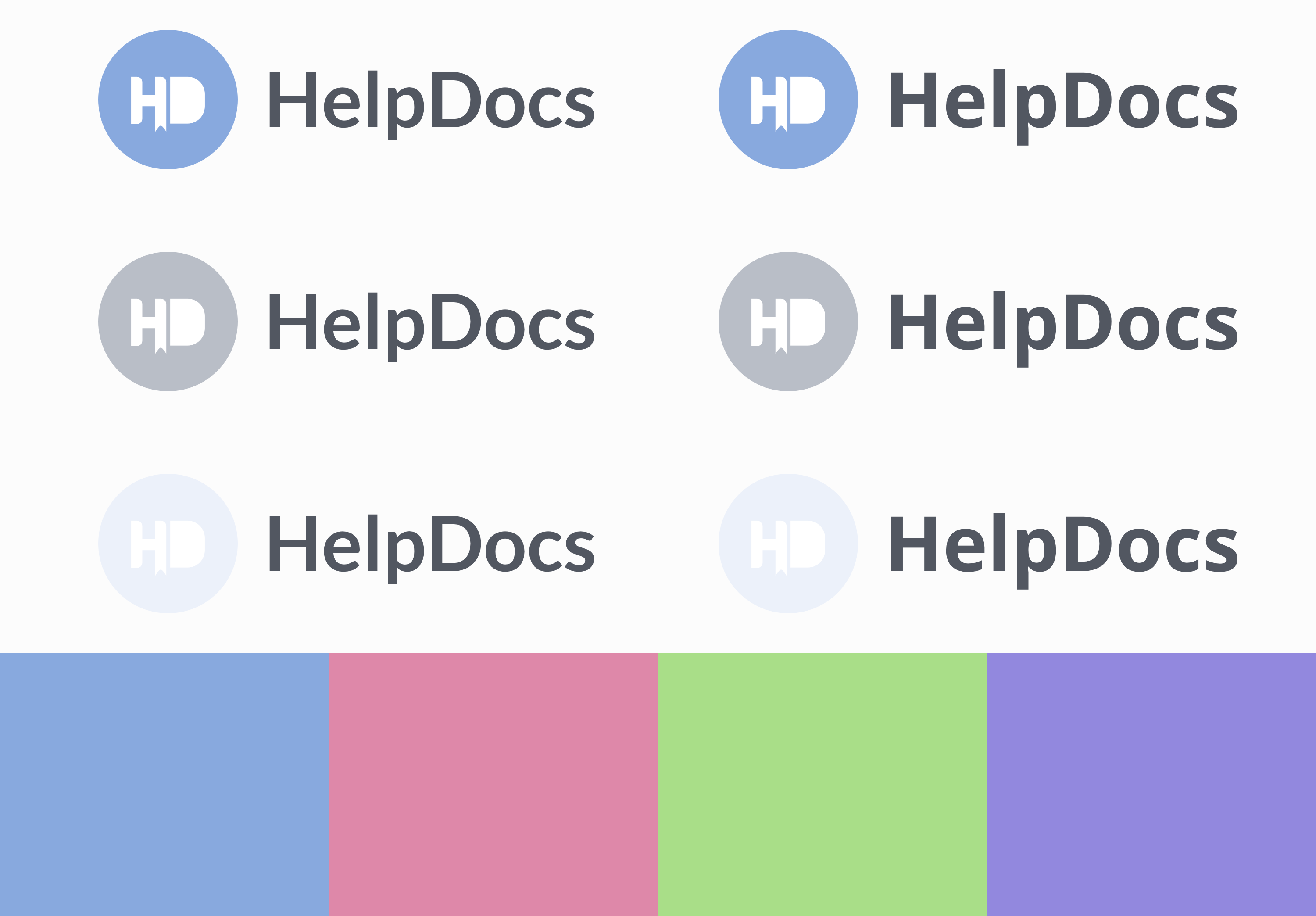 HelpDocs Colors and Logo
