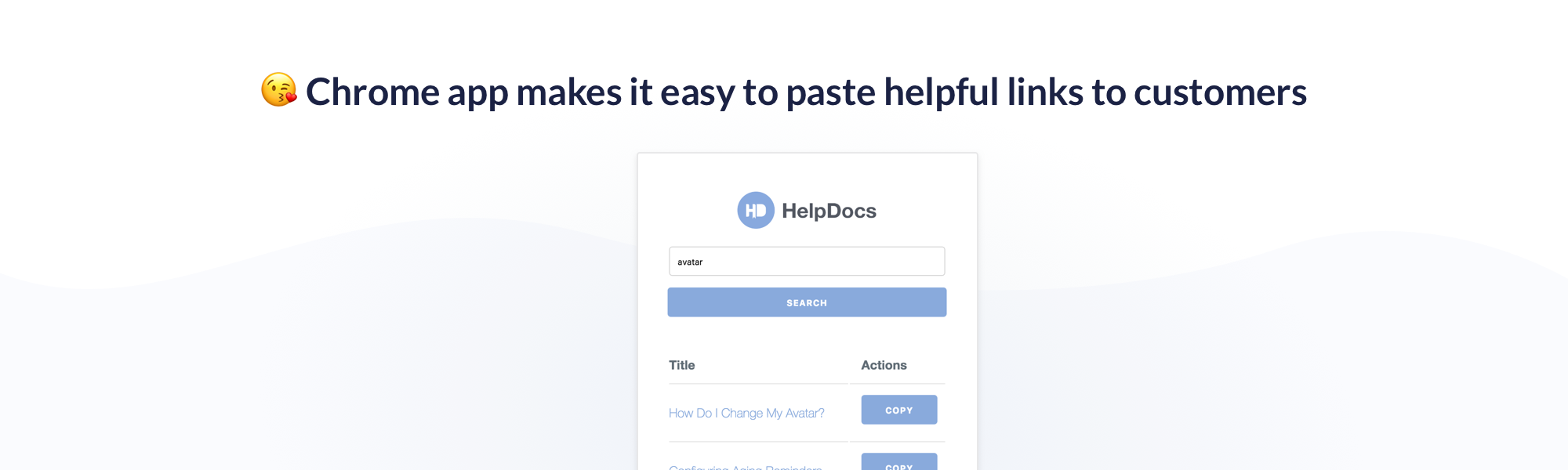 HelpDocs Chrome Extension