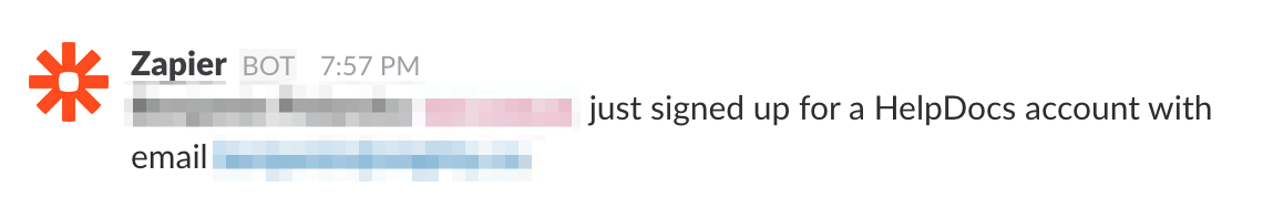 Slack Welcome Notification for HelpDocs