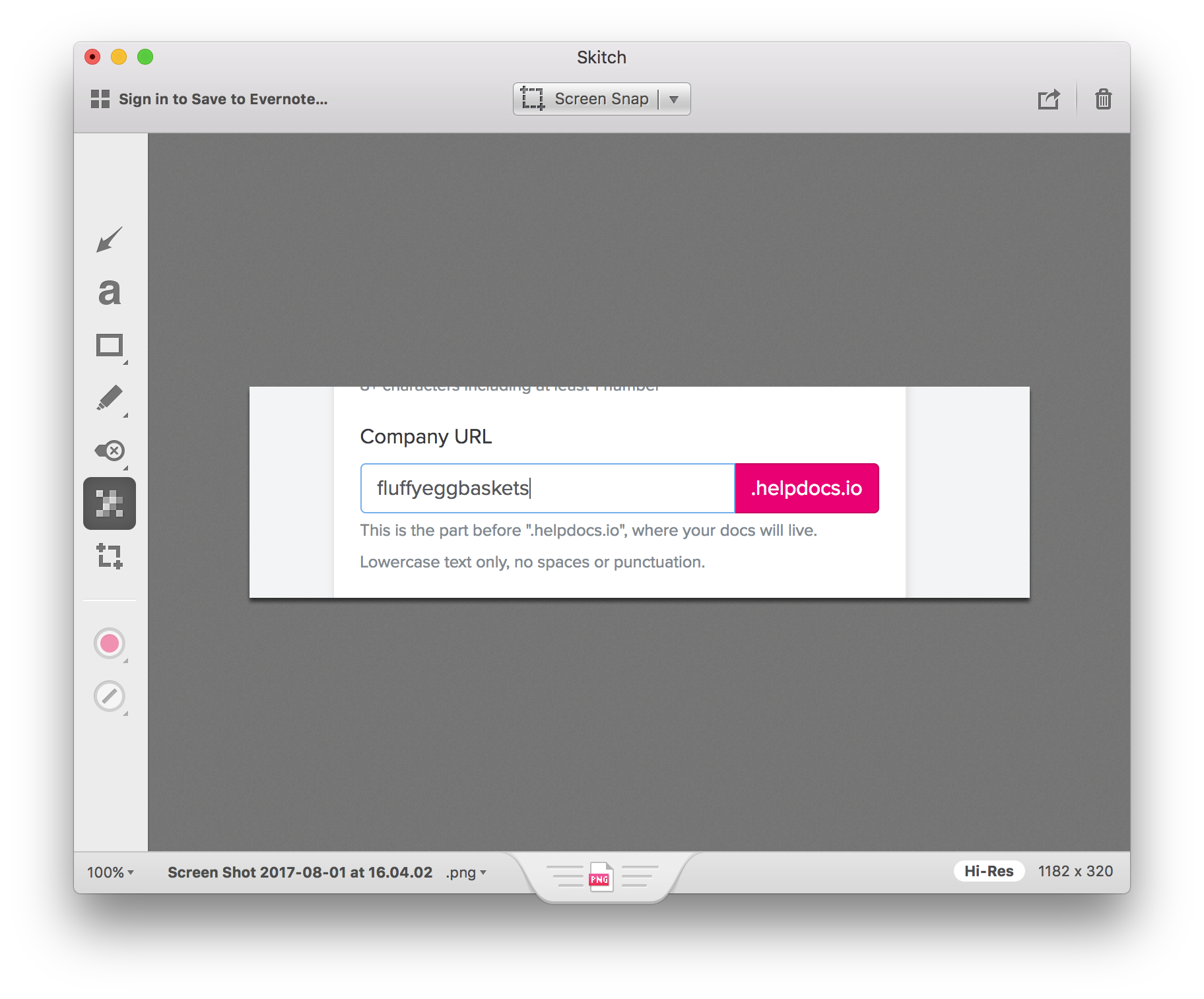 Skitch for image annotation