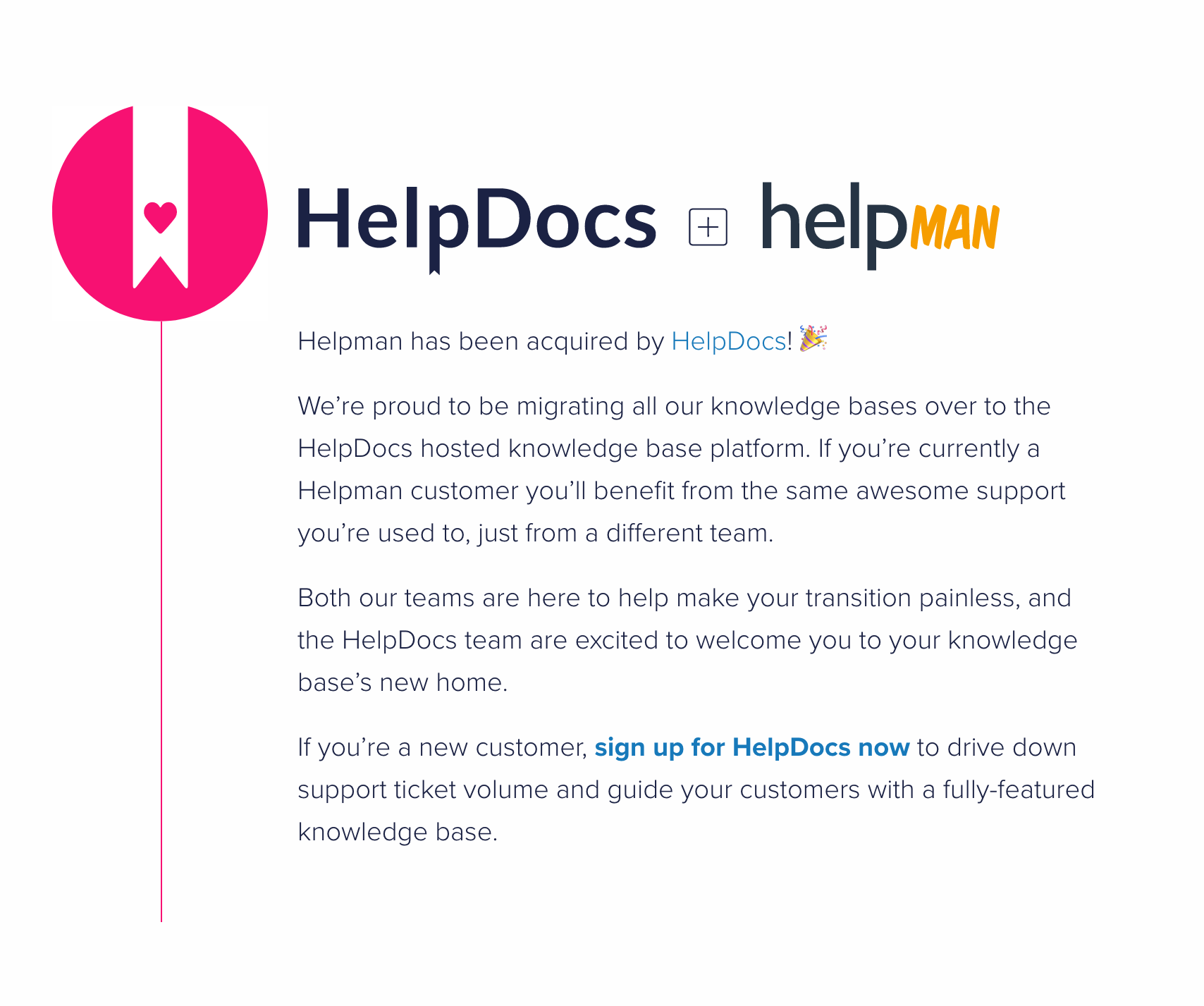 HelpDocs has acquired Helpman